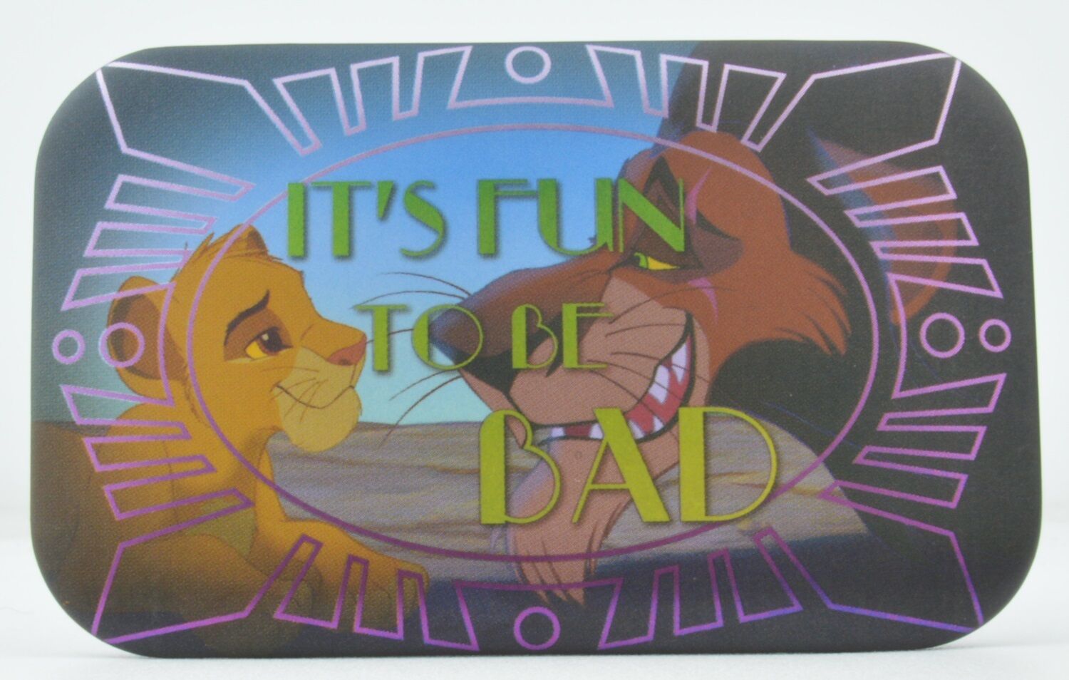 Disney Series 1 Square Metal Can Badge Collectible Pin