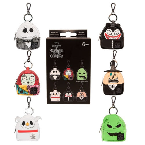 Disney Nightmare Before Christmas Mystery Bag Charm Loungefly 3-Inch Mini Backpack