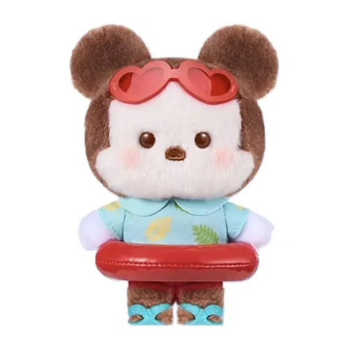 Disney Characters Summer Swim Ring Pendant Toptoy 4-Inch Plush Key Chain