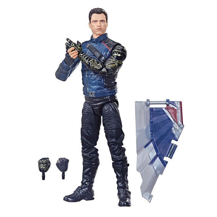 Marvel Legends Disney+ TV Wave 6 Inch Action Figure BAF Flight Gear - Winter Soldier (Shelf Wear Packaging)